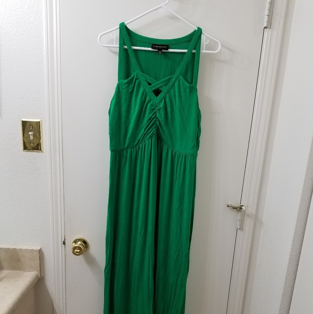 Green 14/16 Lane Bryant sun dress.